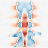 Recovered minus assigned reference, case2_dense_r0_scalar_poisson, scalar attenuation at 80 kev, coronal (y = 0 mm)