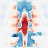 Recovered minus assigned reference, case2_limited_r0_spectral_metric, derived attenuation at 80 kev, coronal (y = 0 mm)