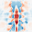 Recovered minus assigned reference, case2_sparse_r0_spectral_metric, derived attenuation at 80 kev, coronal (y = 0 mm)